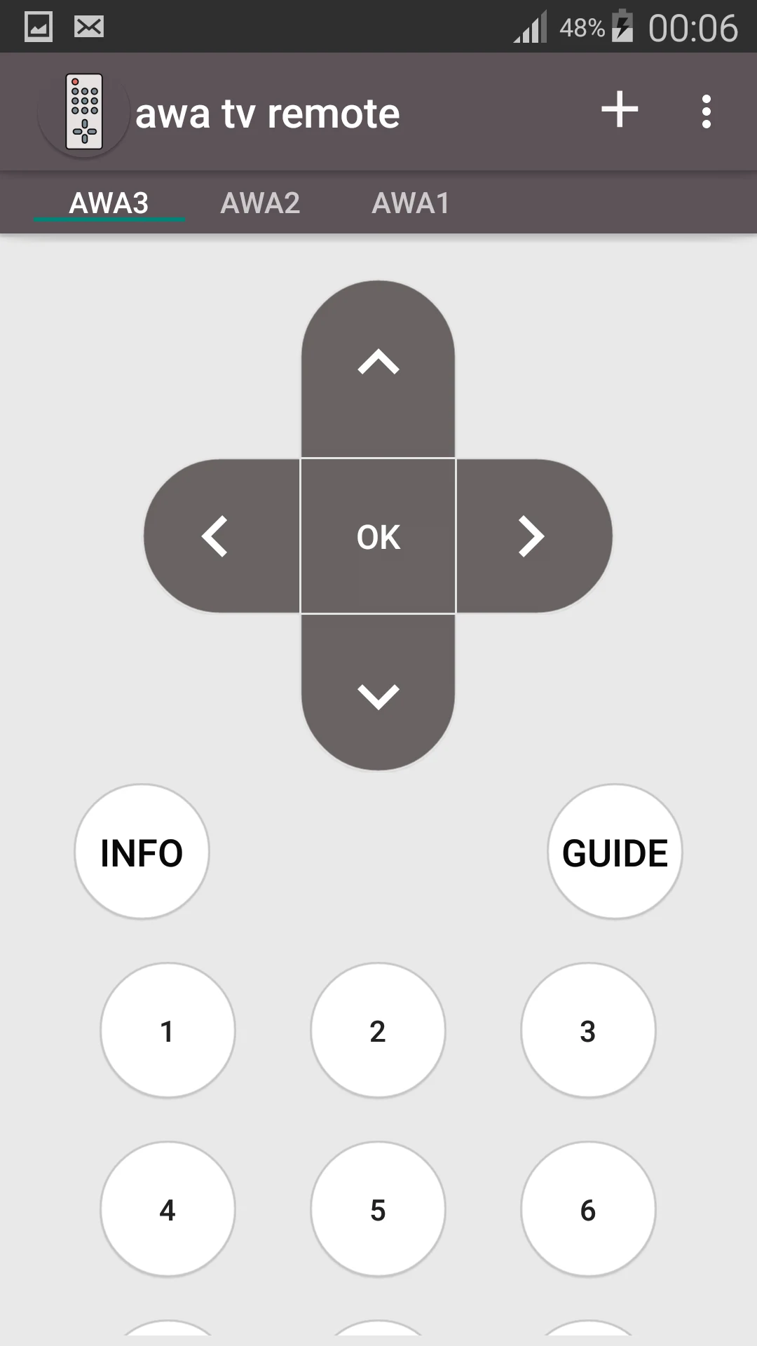 awa tv remote screenshot